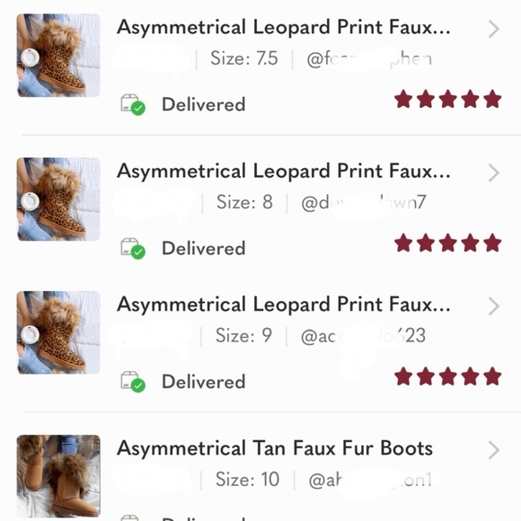 Asymmetrical Cheetah Print Faux Fur Boots - Picture 6 of 7